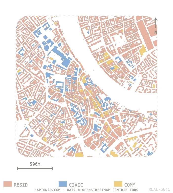 Basel Altstadt Functional areas