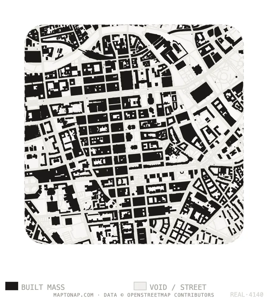 Figure ground plan of Berlin Mitte