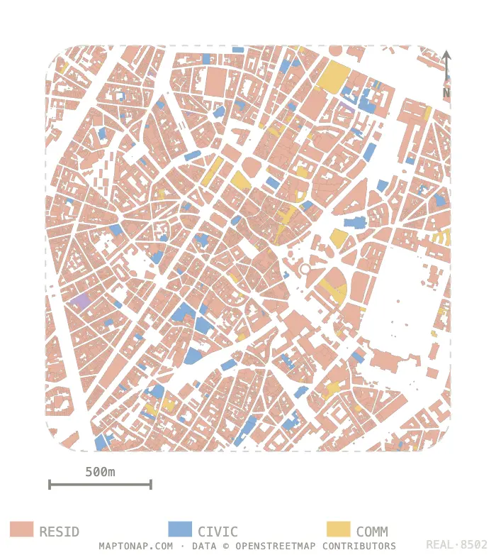 Brussels Pentagon Functional areas