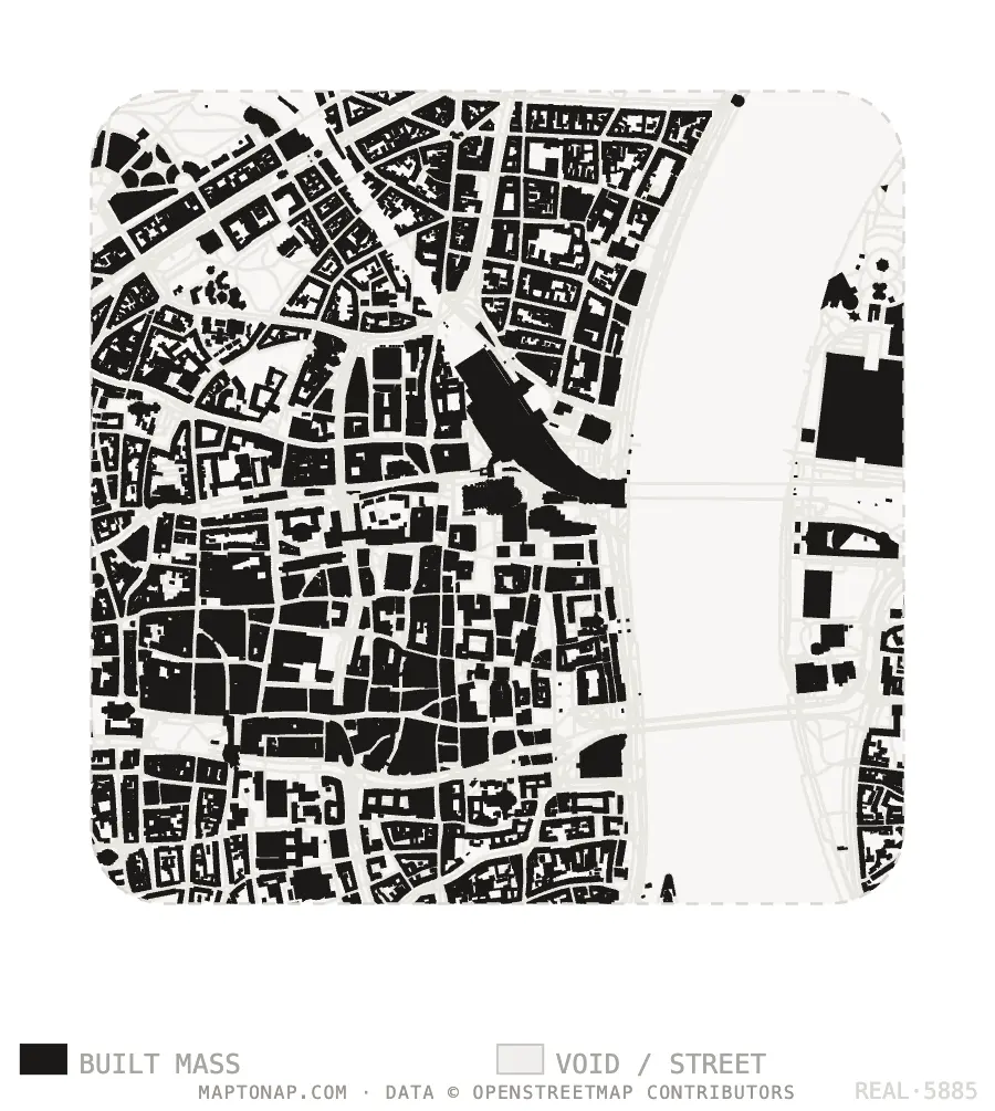 Figure ground plan of Cologne Altstadt