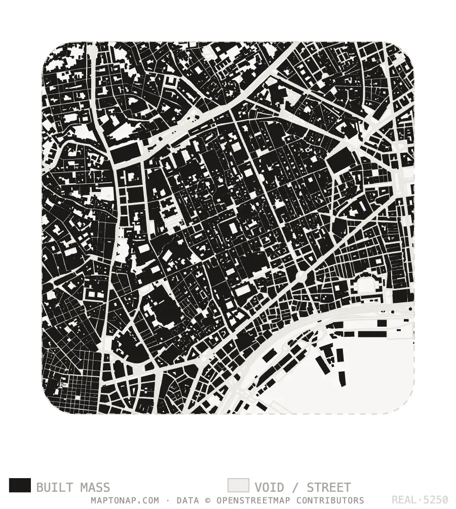 Figure ground plan of Spaccanapoli