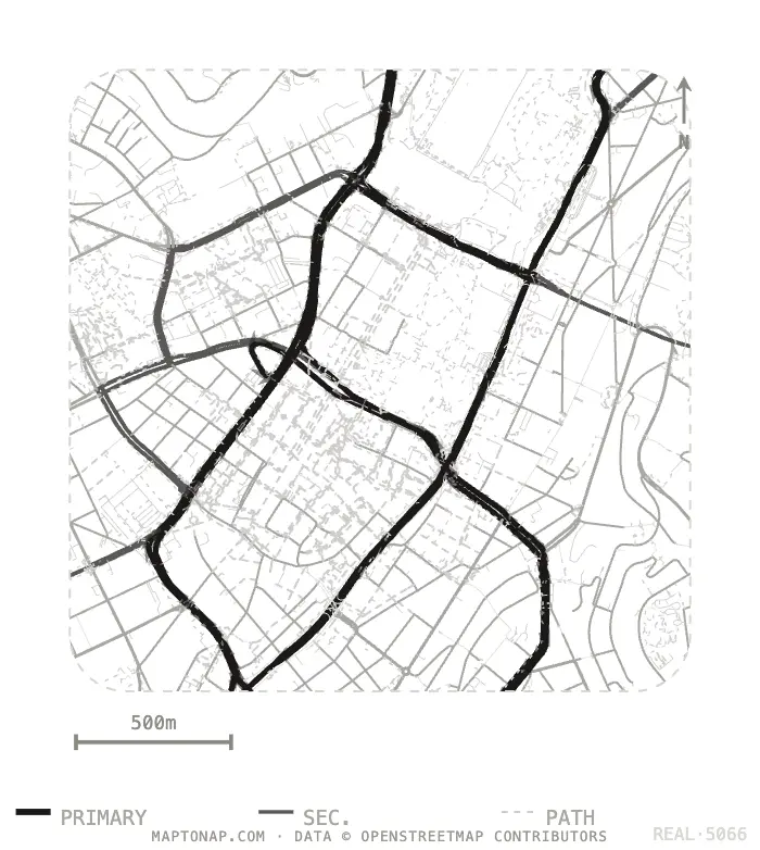 Stuttgart Mitte Street network