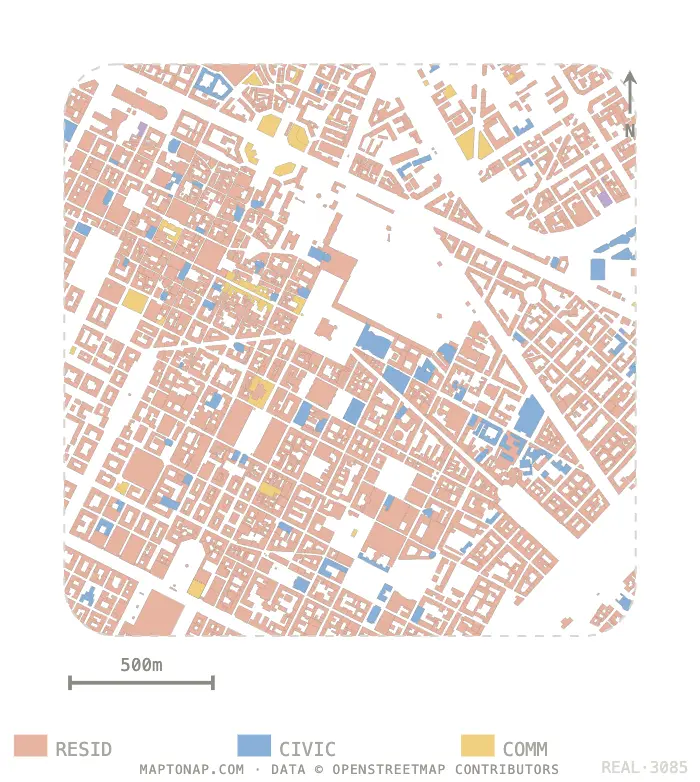 Torino Centro Functional areas