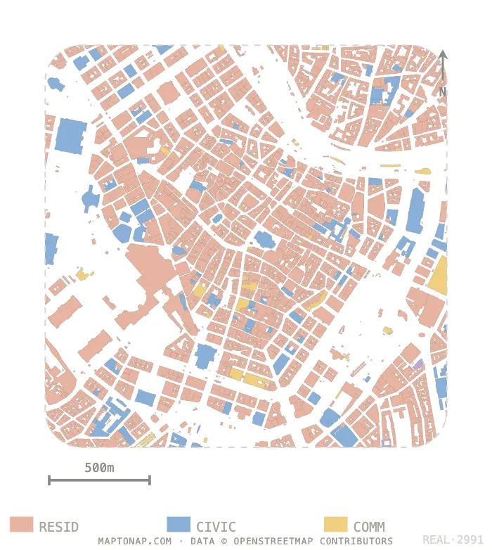 Vienna Innere Stadt Functional areas