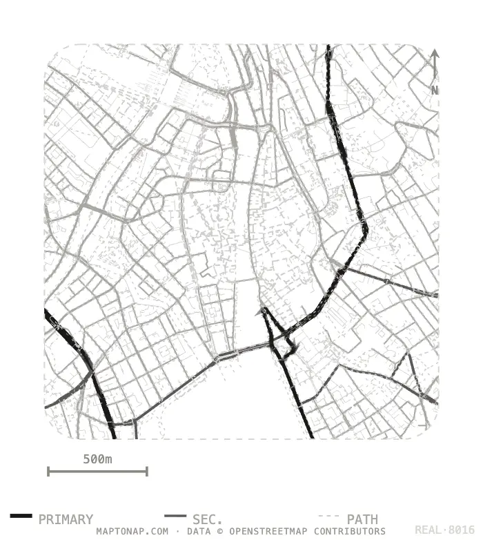 Zurich Altstadt Street network